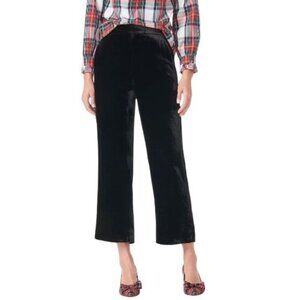 J.Crew Womens Peyton Velvet Cropped Pants Size 8 Pull On